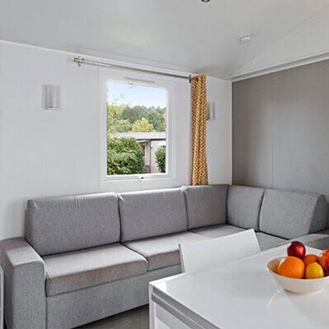 Mobilhome 6 personnes - Mobil-home | Premium | 3 Ch. | 6 Pers. | Terrasse surélevée | 2 SDB | Clim.