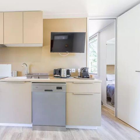 BUNGALOW 6 personnes - Ultimate Plus | 3 Ch. | 6 Pers. | Terrasse Lounge | 2 SDB | Clim. | TV