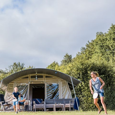 Tente en toile et en bois 5 personnes - Tente safari