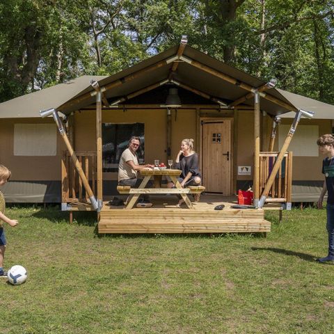 TENTE TOILE ET BOIS 7 personnes - Tente safari « Aap »