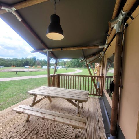 Tente en toile et en bois 7 personnes - Tente safari « Aap »