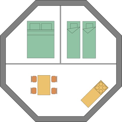 TENTE 4 personnes - Tente tipi