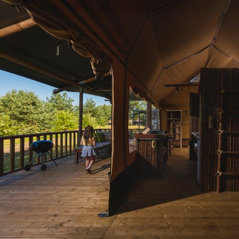 TENTE TOILE ET BOIS 5 personnes - Tente de camping