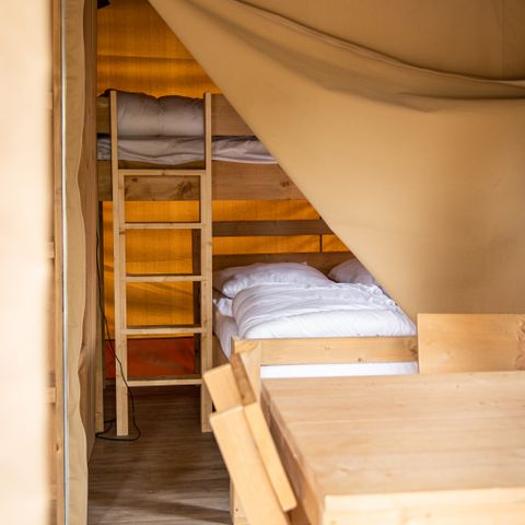 Tente en toile et en bois 5 personnes - Tente safari