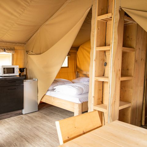 Tente en toile et en bois 5 personnes - Tente safari