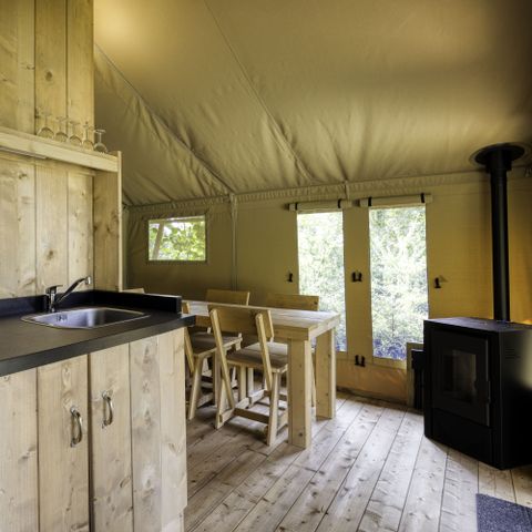 TENTE TOILE ET BOIS 5 personnes - Comète 27