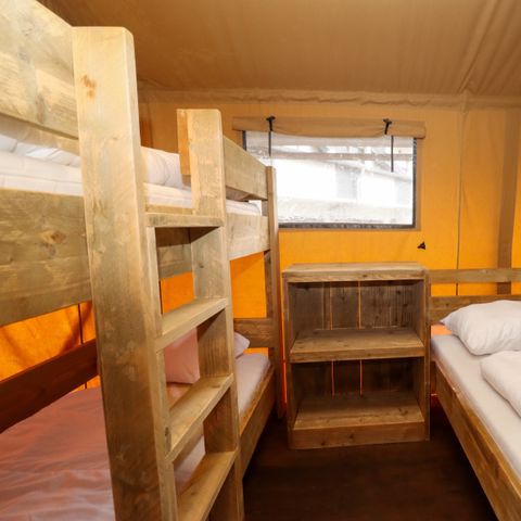 Tente en toile et en bois 8 personnes - Camping Liefrange - Tente Safari