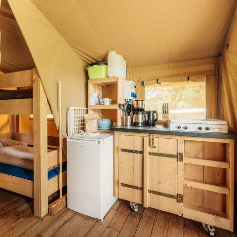 Tente en toile et en bois 4 personnes