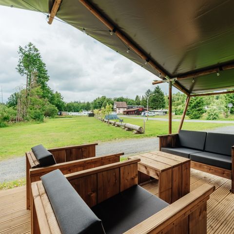 Tente en toile et en bois 6 personnes