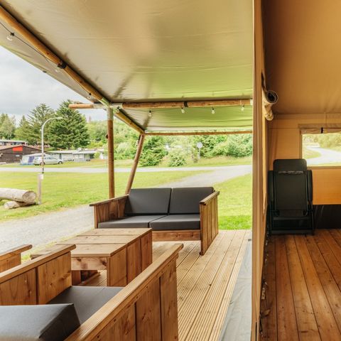 Tente en toile et en bois 6 personnes