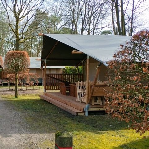 Tente en toile et en bois 6 personnes