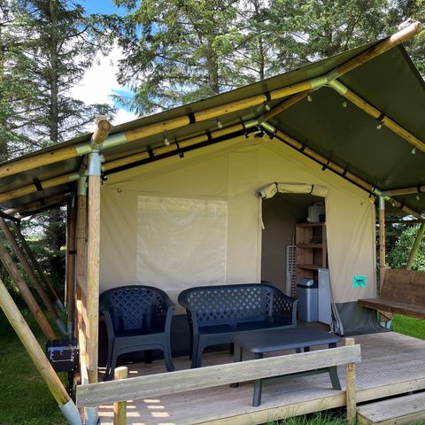 TENTE TOILE ET BOIS 4 personnes