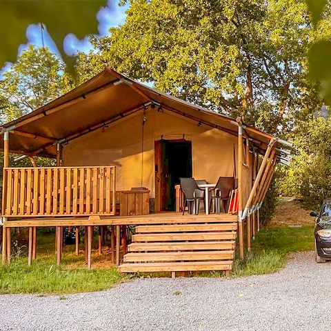 Tente en toile et en bois 6 personnes