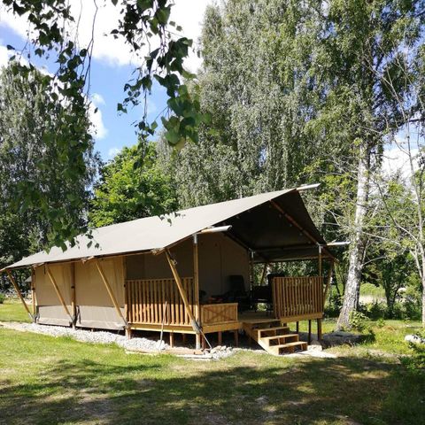 Tente en toile et en bois 4 personnes