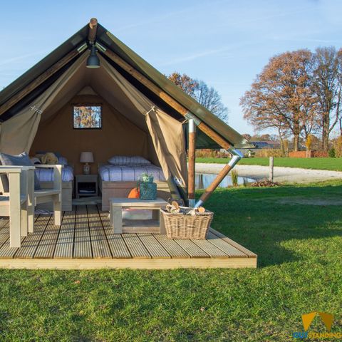 TENTE TOILE ET BOIS 2 personnes