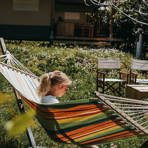TENTE TOILE ET BOIS 6 personnes - Jardin