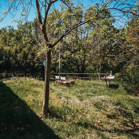 TENTE TOILE ET BOIS 6 personnes - Jardin
