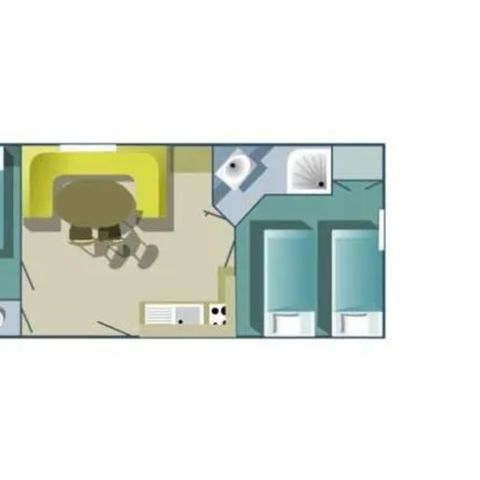 Mobilhome 4 personnes - Confort - 2 chambres