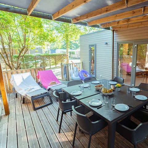 BUNGALOW 8 personnes - Exclusif - 4 chambres - 3 salles d'eau - Clim. 2 modules