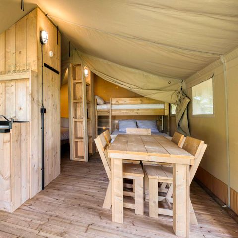 TENTE TOILE ET BOIS 5 personnes - Comet 27 Lodges - 5 personnes