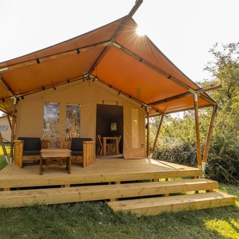 TENTE TOILE ET BOIS 5 personnes - Comet 27 Lodges