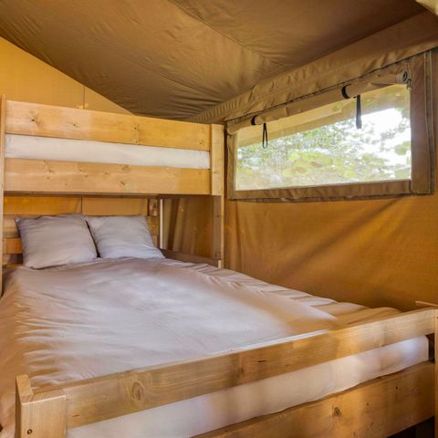 TENTE TOILE ET BOIS 5 personnes - Comet 27 Lodges - 5 personnes