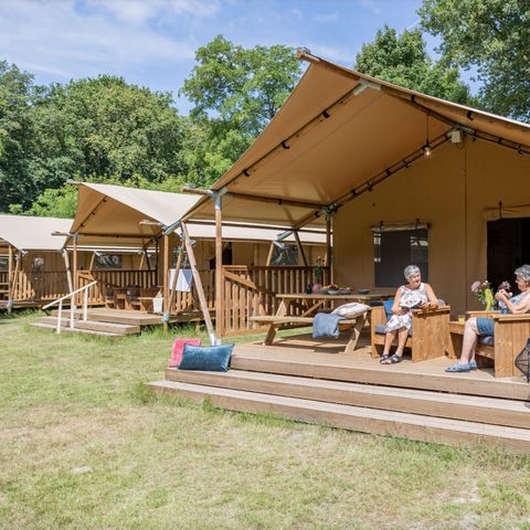 Tente en toile et en bois 5 personnes - Safari Lodge A