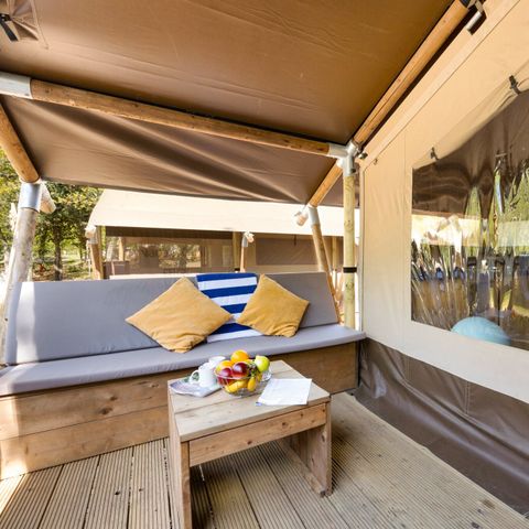 TENTE TOILE ET BOIS 5 personnes - Cikat - Safari tent Lodge (5P)
