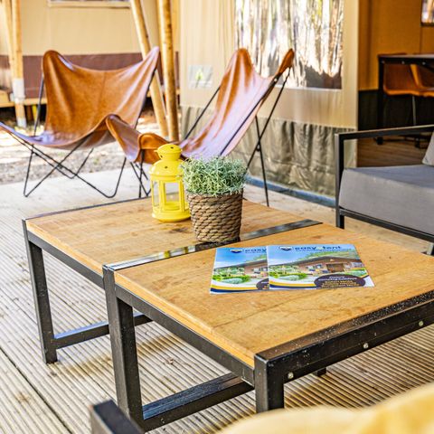 TENTE TOILE ET BOIS 5 personnes - Cikat - Safari tent Lodge (6P)