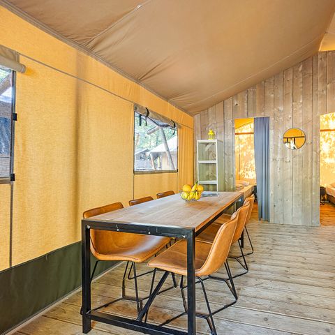 TENTE TOILE ET BOIS 5 personnes - Cikat - Safari tent Lodge (6P)