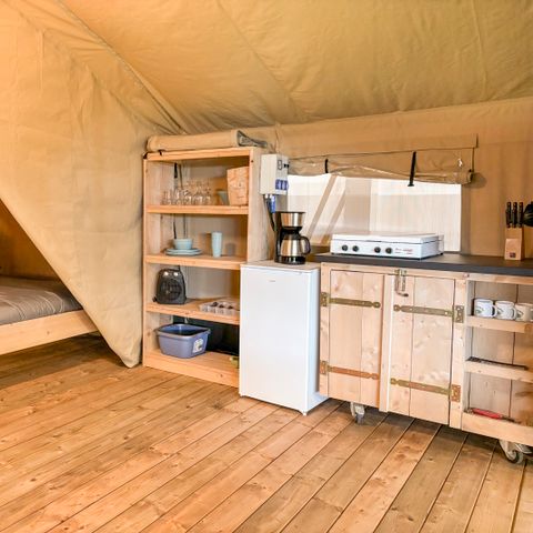 Tente en toile et en bois 7 personnes