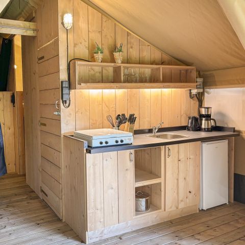 Tente en toile et en bois 7 personnes