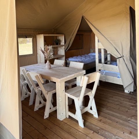 TENTE TOILE ET BOIS 5 personnes