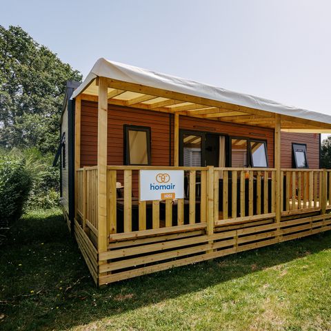 Mobilhome 6 personnes - Mobil-home | Premium | 3 Ch. | 6 Pers. | Terrasse surélevée | 2 SDB | Clim.