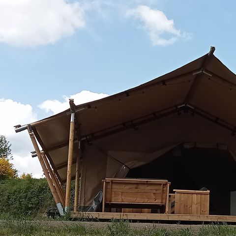 Tente en toile et en bois 5 personnes