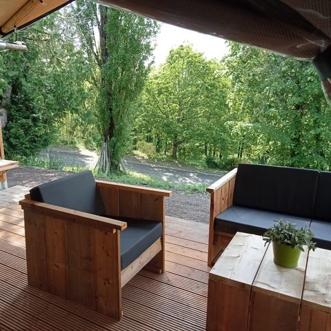 Tente en toile et en bois 5 personnes