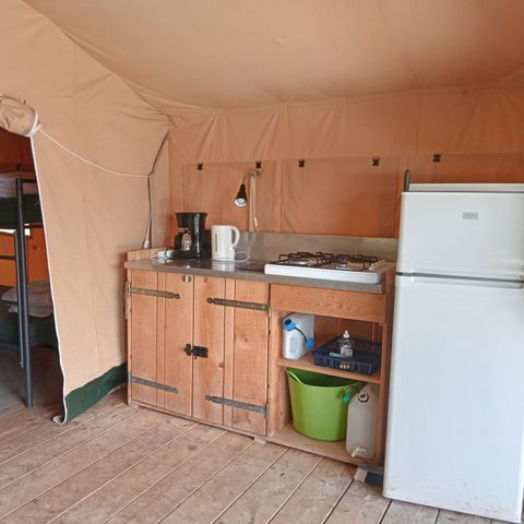 Tente en toile et en bois 6 personnes