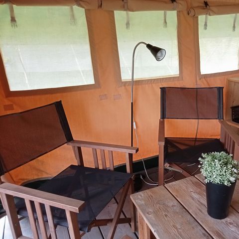 Tente en toile et en bois 6 personnes