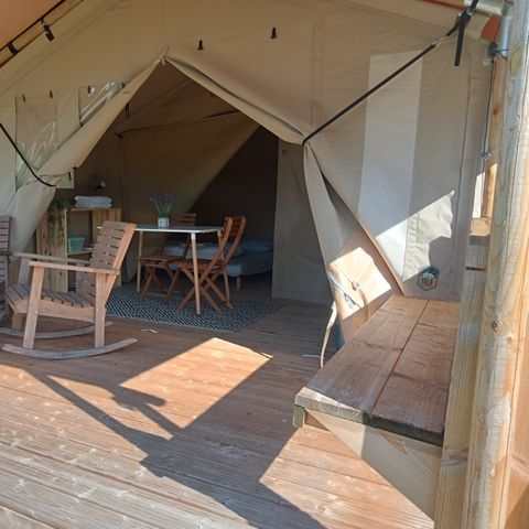 TENTE TOILE ET BOIS 2 personnes