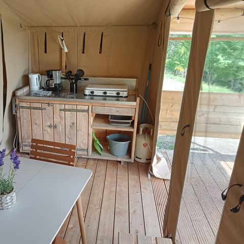 TENTE TOILE ET BOIS 2 personnes