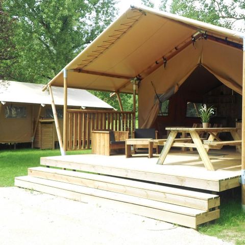 TENTE TOILE ET BOIS 6 personnes - Tente Lodge