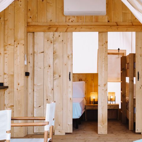 TENTE TOILE ET BOIS 5 personnes - ARENA SAFARI 5 VUE MER