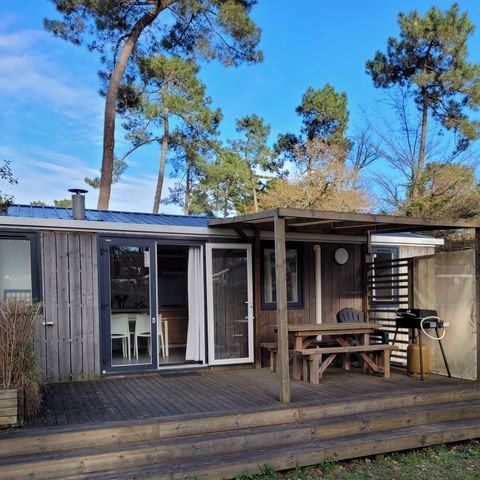 BUNGALOW 6 personnes - 3 chambres avec clim/LV(Immobilhome) bracelets piscine inclus camping 5*