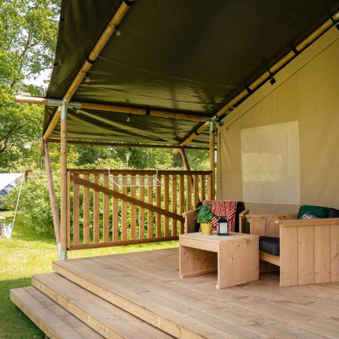 TENTE TOILE ET BOIS 4 personnes - Tente Safari I 4 personnes I Salle de bain privée
