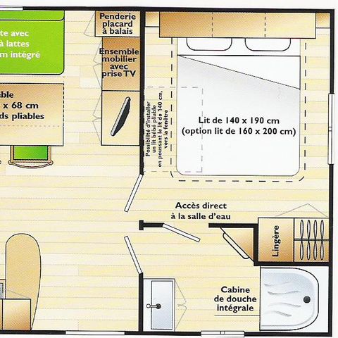 BUNGALOW 5 personnes - Mobil home 2 chambres