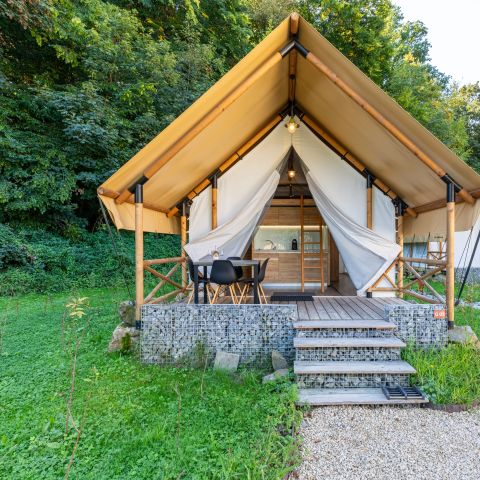 TENTE TOILE ET BOIS 4 personnes - Tente safari 2-4 personnes