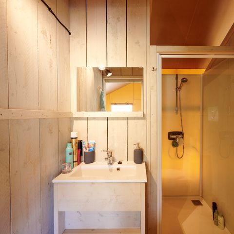 Tente en toile et en bois 6 personnes - Tente Safari de luxe