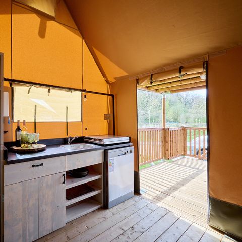 Tente en toile et en bois 7 personnes - Rangerlodge