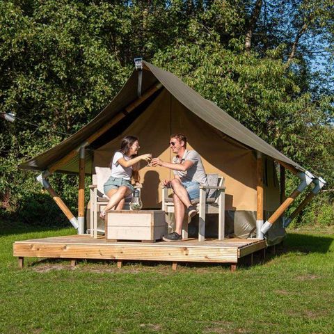 Tente en toile et en bois 2 personnes - Tente de camping XS - IEPER