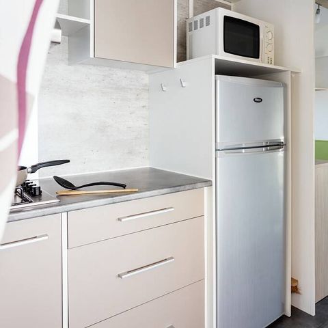 BUNGALOW 4 personnes - Comfort | 2 Chambres | Capacité 4 personnes | Terrasse surélevée | 1 Salle de bain | Climatisation